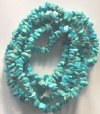 34 inch strand of Turquoise Chips